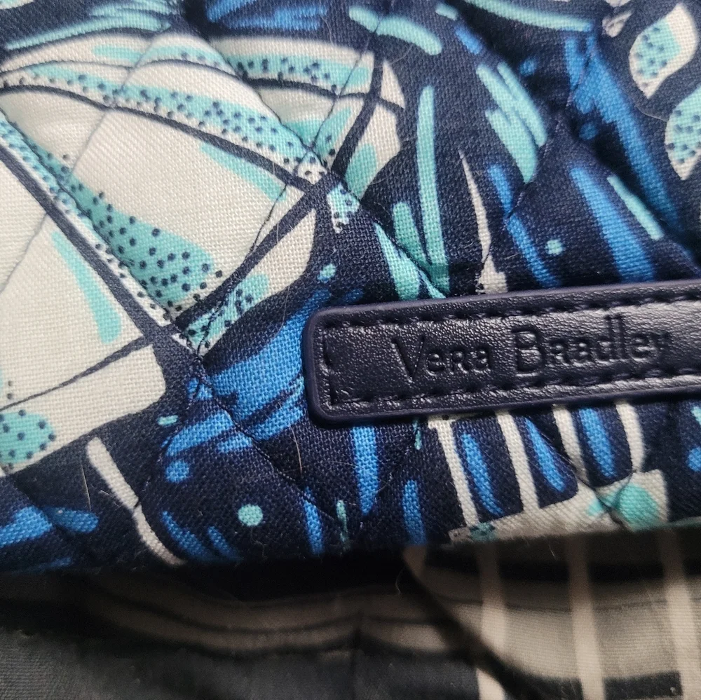 Vera Bradley Blue Floral Wristlet